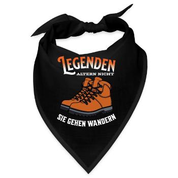 Legenden altern nicht sie gehen Wandern - Bandana - Schwarz - Vorne