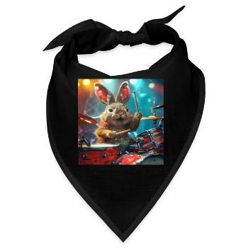 Kaninchen - Bandana - Schwarz - Vorne