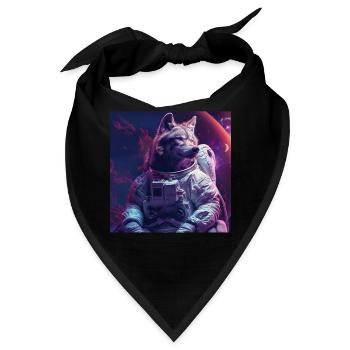 Wolf - Bandana - Schwarz - Vorne