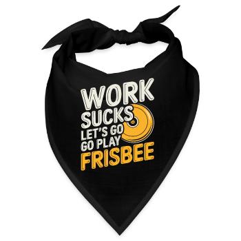 Frisbee - Bandana - Schwarz - Vorne