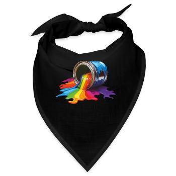FARBDOSE FARBE - Bandana - Schwarz - Vorne