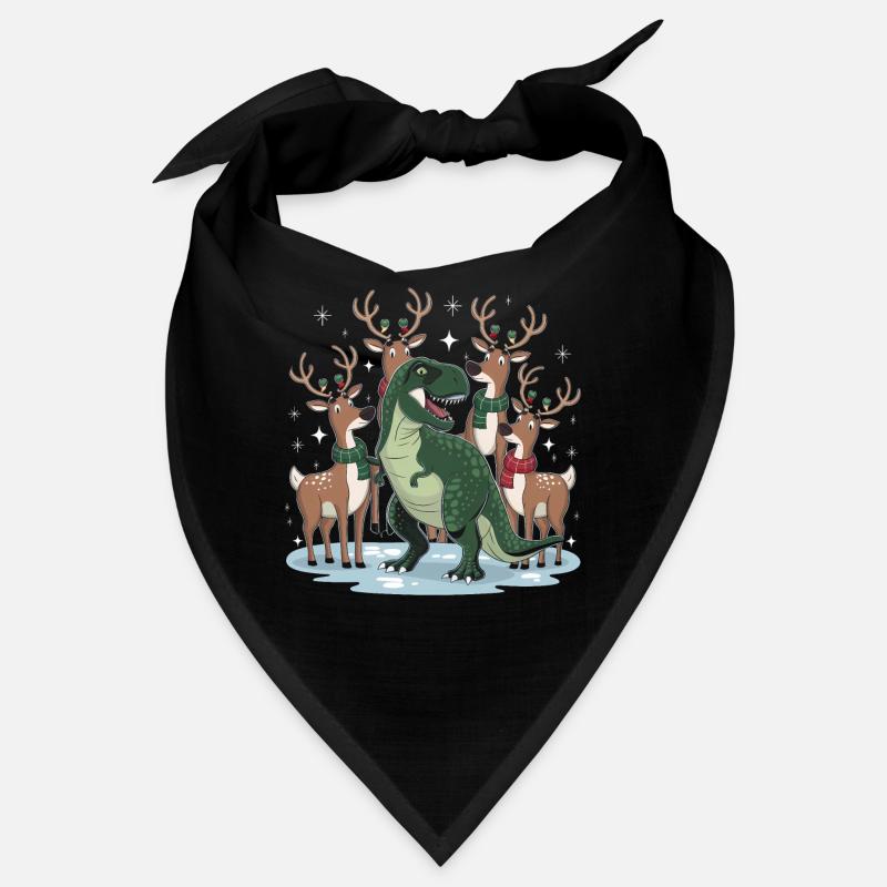 Dinosaure Trex T-Rex Noël Noël Bandana