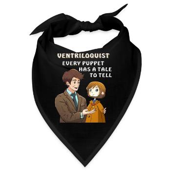 BAUCHREDNER EVERY PUPPET HAS A TALE TO - Bandana - Schwarz - Vorne