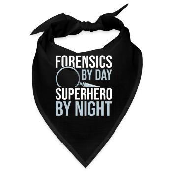 Forensik Forensiker - Bandana - Schwarz - Vorne
