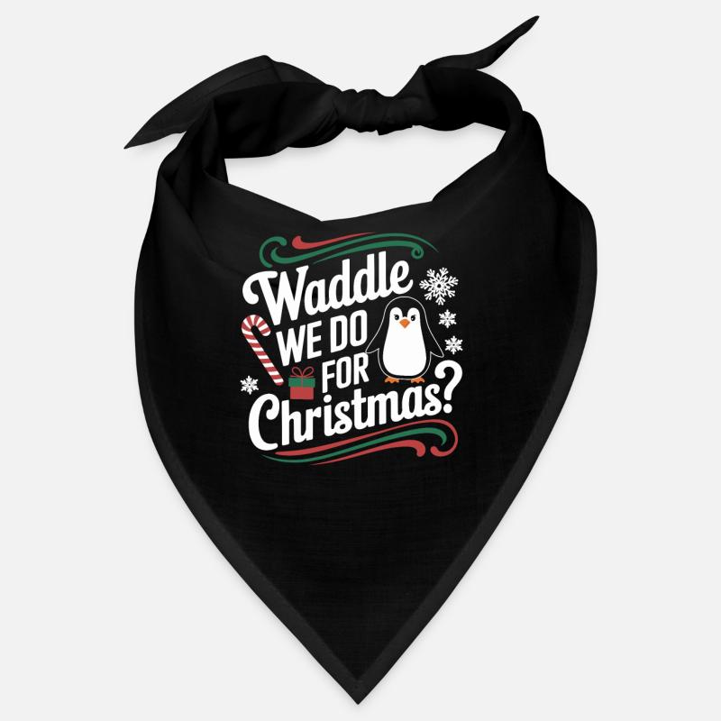 Pingouin Noël Waddle que nous faisons pour Noël Bandana