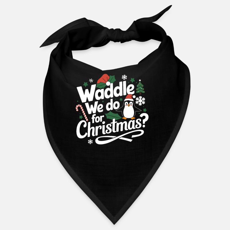 Waddle We Do For Christmas? Pinguin Weihnachten Bandana