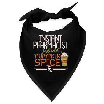 Apotheker Thanksgiving Pumpkin Spice - Bandana - Schwarz - Vorne