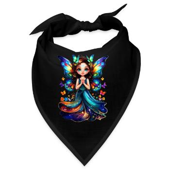 Bezaubernde Schmetterlingsfee - Bandana - Schwarz - Vorne