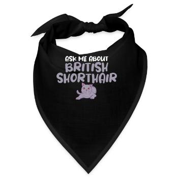 British Shorthair Gifts - Bandana - Schwarz - Vorne