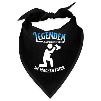 Legenden altern nicht sie gehen Foto - Bandana - Schwarz - Vorne