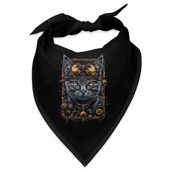 Steam Punk Art Funky Steampunk - Bandana - Schwarz - Vorne