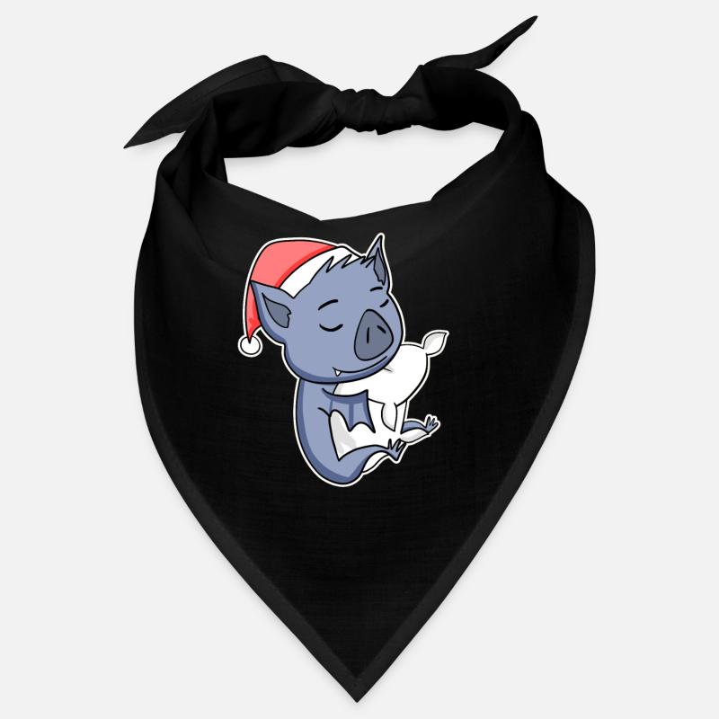 Fledermaus Niedlich Müde Ausschlafen Weihnachten Bandana