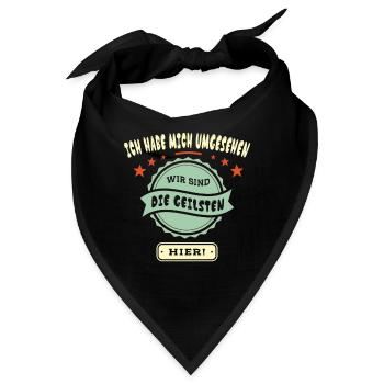 Wir sind die Geilsten hier - Bandana - Schwarz - Vorne