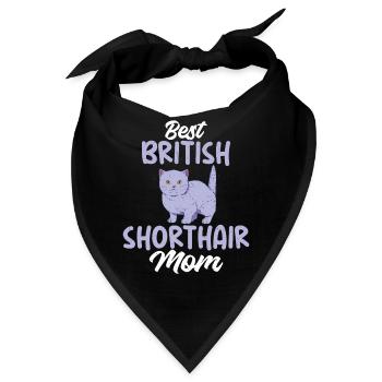 British Shorthair Gifts - Bandana - Schwarz - Vorne