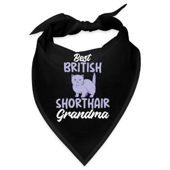 British Shorthair Gifts - Bandana - Schwarz - Vorne