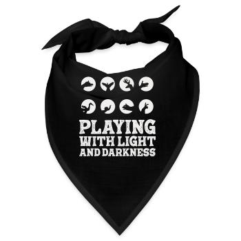 Schattenpuppentheater, Theateraufführung, Kunst - Bandana - Schwarz - Vorne