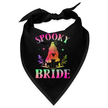 Gespenstische Braut Brautparty Junggesellenabschie - Bandana - Schwarz - Vorne