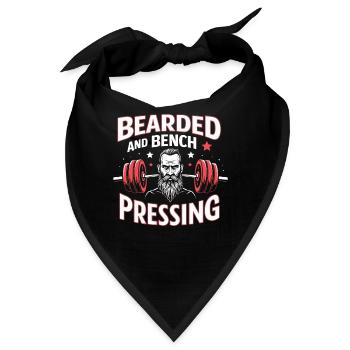 Beard Gains Fitness Enthusiast With Beard and - Bandana - Schwarz - Vorne
