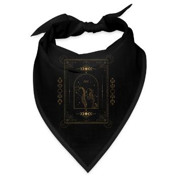 Astrologisches Zodiac-Wassermann-Design - Bandana - Schwarz - Vorne