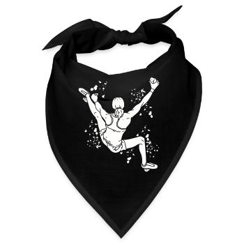 Boulderer Colorsplash Boulder Bouldern - Bandana - Schwarz - Vorne