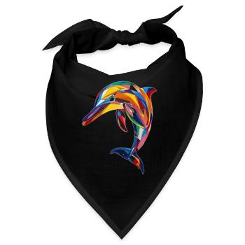 Delphin - Bandana - Schwarz - Vorne