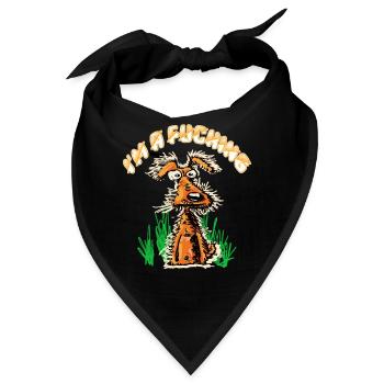 Ich bin eine verdammte freude - Bandana - Schwarz - Vorne