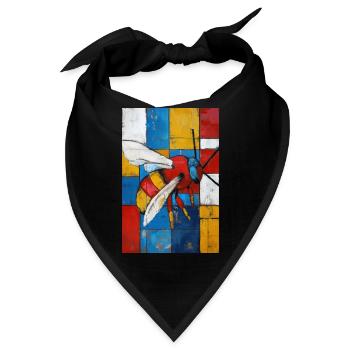 Biene - Bandana - Schwarz - Vorne