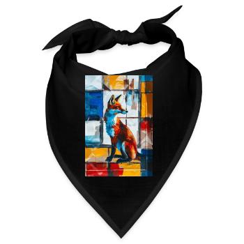Fuchs - Bandana - Schwarz - Vorne