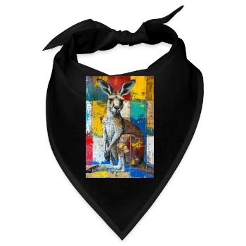 Känguru - Bandana - Schwarz - Vorne