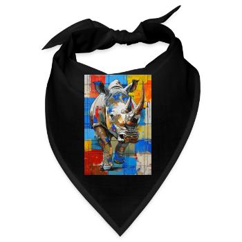 Nashorn - Bandana - Schwarz - Vorne