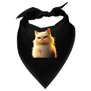 Perserkatze Perser Katze Persian Cat Süße Katzen - Bandana - Schwarz - Vorne