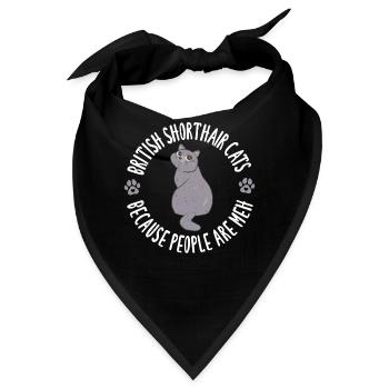 British Shorthair Gifts - Bandana - Schwarz - Vorne