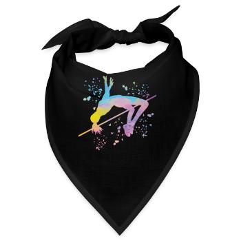 Hochspringer Wasserfarben Hochsprung - Bandana - Schwarz - Vorne