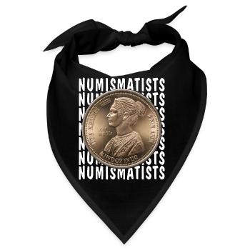COINS NUMISMATISTS - Bandana - Schwarz - Vorne