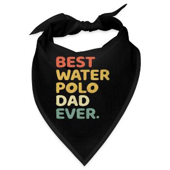 Bester Wasserball-Vater aller Zeiten Aquatic Polo Spieler Fathe - Bandana - Schwarz - Vorne