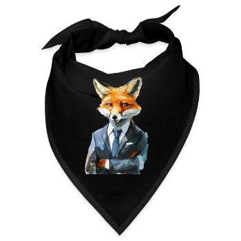 Fuchs - Bandana - Schwarz - Vorne