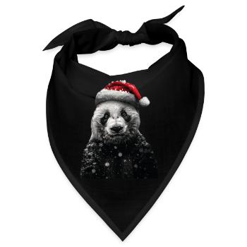 Panda - Bandana - Schwarz - Vorne