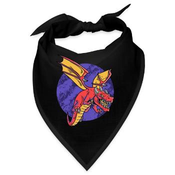 Fantasy RPG Dragons Magic Dungeon - Bandana - Schwarz - Vorne