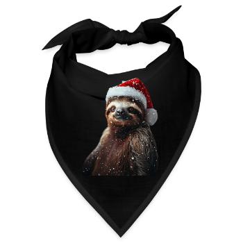 Faultier - Bandana - Schwarz - Vorne