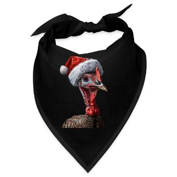 Truthahn - Bandana - Schwarz - Vorne
