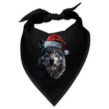 Wolf - Bandana - Schwarz - Vorne
