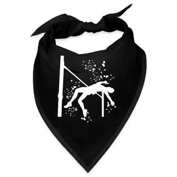 Hochspringer Wasserfarben Hochsprung - Bandana - Schwarz - Vorne