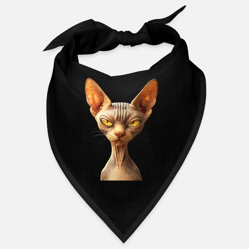 Chat Sphynx Chat Sphynx Chat Canadien Mignon Sphinx Bandana