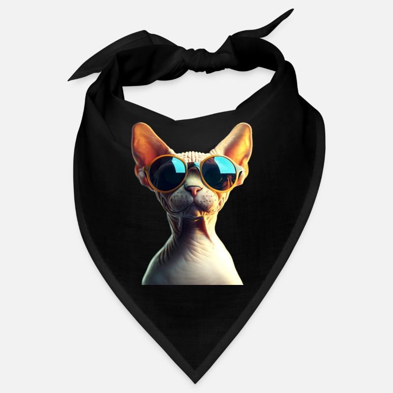 Chat Sphynx Chat Sphynx Chat Canadien Mignon Sphinx Bandana