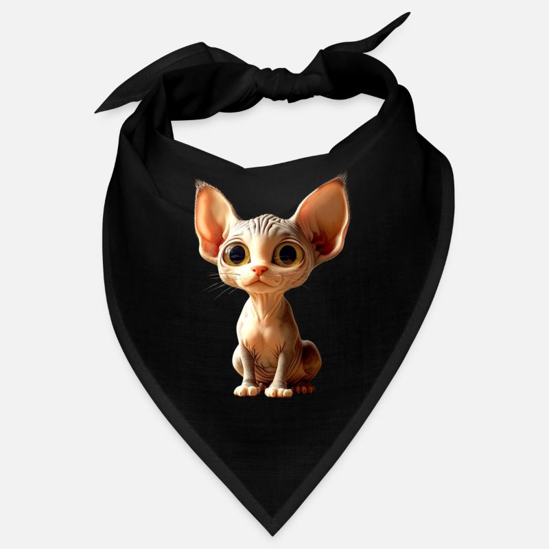 Chat Sphynx Chat Sphynx Chat Canadien Mignon Sphinx Bandana