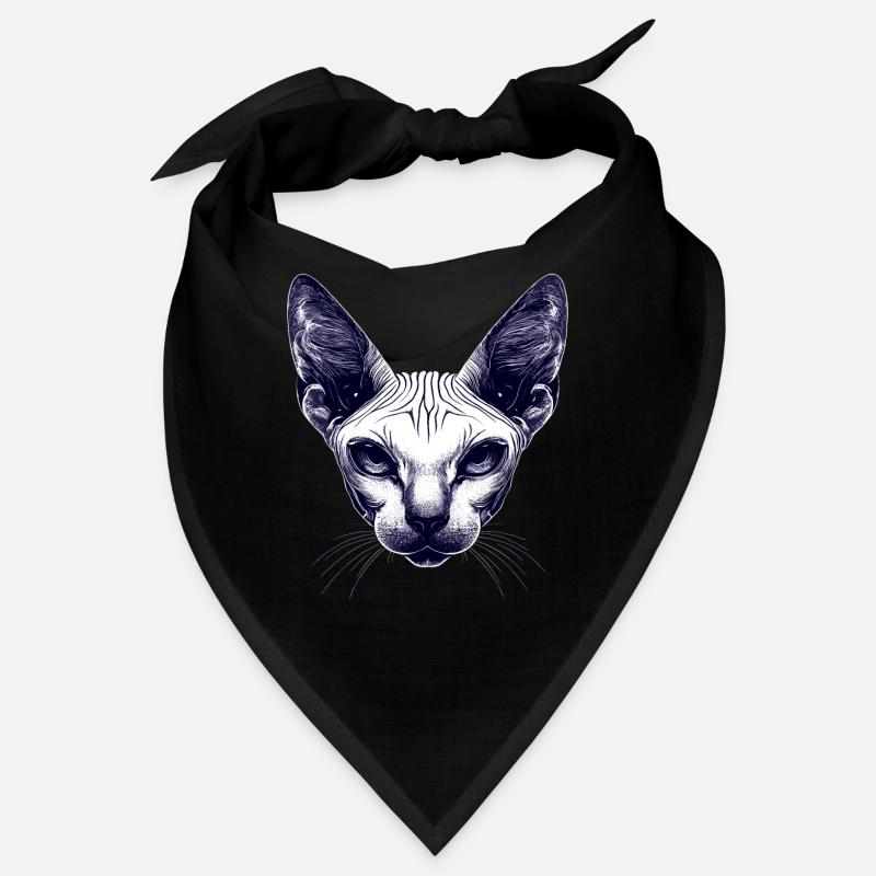 Chat Sphynx Chat Sphynx Chat Canadien Mignon Sphinx Bandana