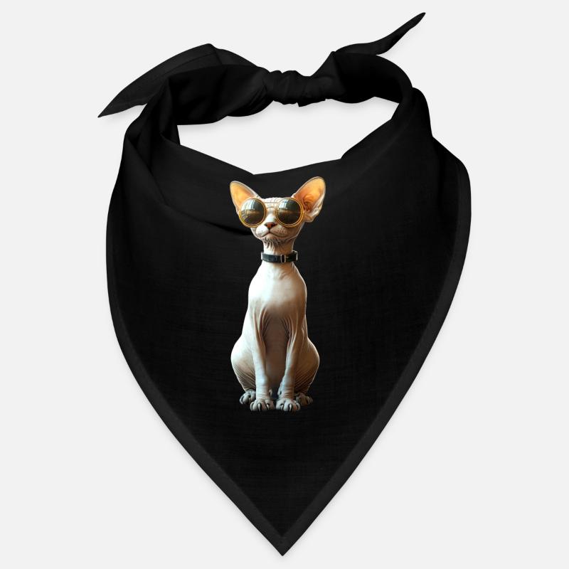 Chat Sphynx Chat Sphynx Chat Canadien Mignon Sphinx Bandana