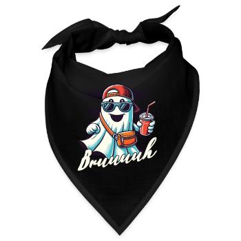 Unheimliches Halloween Gespenst Bruh - Bandana - Schwarz - Vorne
