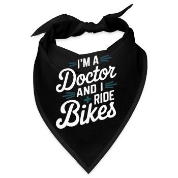 Arzt und Radfahrer - Bandana - Schwarz - Vorne