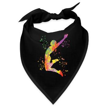 Weitspringer Weitspringen Kinder Weitsprung - Bandana - Schwarz - Vorne